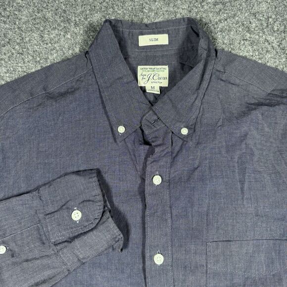 Other - J Crew Gray Slim Fit Stretch Secret Wash Long Sleeve Button Shirt Men’s Medium